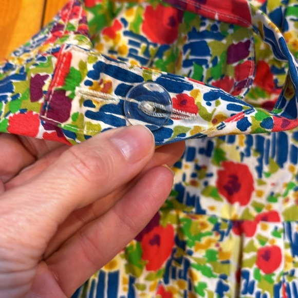 GIRLS FROM SAVOY 0 Vintage Floral Garden Party Halter Dress Smocked - Picture 6 of 10